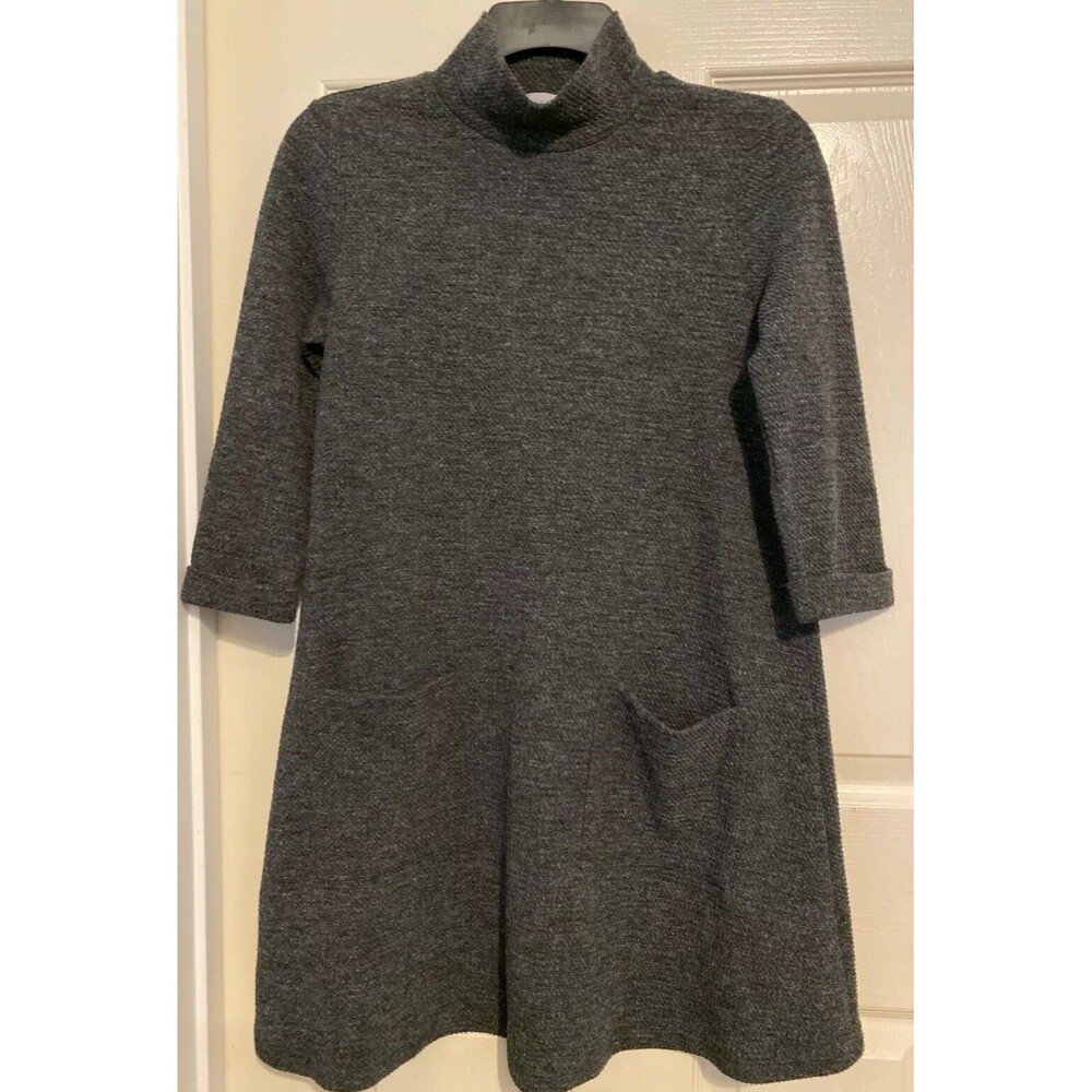 Everly Dark Academia Preppy Workwear A-Line Shift Dress Pockets